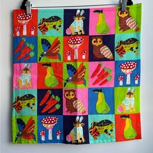 Lush Cosmetics Woodland Patchwork Knot Collectible 20x20” Reusable Tapestry Wrap